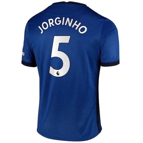 Camiseta Chelsea NO.5 Jorginho Primera equipo 2020-2021 Azul